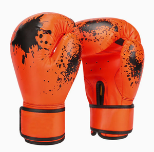 Guantes de boxeo profesionales de tendencia superior para hombres y mujeres Guantes deportivos elásticos de soporte de muñeca de cuero transpirable - Product Image 5
