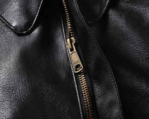 Blouson bombardier d'automne en cuir véritable unisexe de marque privée OEM de marque privée 2025 Logo avant chauffant écologique - Product Image 4