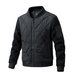 Chaqueta Casual de Forro Polar para Hombre, Otoño-Invierno 2025, Estilo Moderno, Corte Holgado, Cierre de Cremallera, Cuello Alto, Resistente al Viento, Cálida - Product Image 1