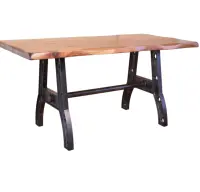Nuovo ultimo tavolo con cavalletto in legno di ACACIA dal DESIGN moderno con una gamba in ferro in stile industriale