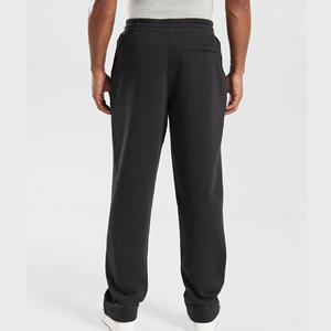 Venta al por mayor de pantalones de hombre personalizados Fleece Heavyweight Washed pantalones de chándal Streetwear Hip Hop de talla grande pantalones de chándal holgados - Product Image 3