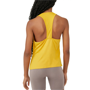 Camiseta sin mangas de gimnasio de estilo Simple para mujer, camiseta recortada ajustada transpirable, último diseño informal, tallas XS a XXL para Fitness, venta al por mayor - Product Image 4