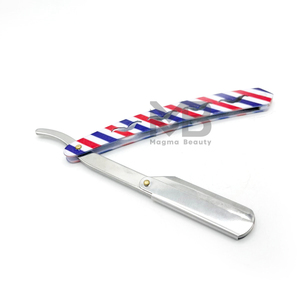 Customized Design Professional Manual Stainless Steel Paper Coated Hair Removal Razor for Barber Shop Home Usage Straight - Product Image 3