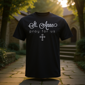 Camiseta Católica de Santa Ana, Patrona, con la inscripción 'Reza por Nosotros', Prenda Promocional - Product Image 3