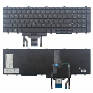 New Replacement Keyboard <strong>for</strong> <strong>Dell</strong> Latitude E5550 E5570 Precision <strong>US</strong> <strong>Backlit</strong> Keyboard <strong>for</strong> <strong>Laptop</strong> With Pointer 383D7 0383D7 - Product Image 1