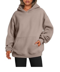 Logo personnalisé Tendance Nouveautés Mode Lounge Wear Hiver Automne Décontracté Solide Noir Pull complet Crop Top Hoodies pour Femmes - Product Image 2