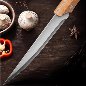 Couteau de chef japonais Nakiri avec manche en bois pour couper et cuisiner OEM personnalisable disponible - Product Image 4