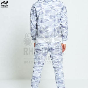 Ensemble survêtement camouflage en molleton imprimé intégral pour homme – Sweat à capuche et pantalon tendance - Product Image 4