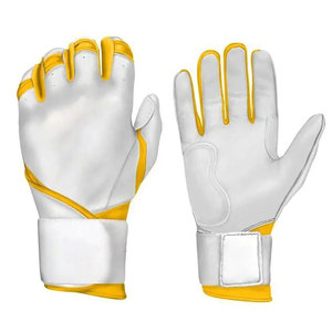Guantes de bateo de béisbol palma de cuero suave tela transpirable diseño unisex hecho en fábrica precio barato a granel para uso en juegos - Product Image 3