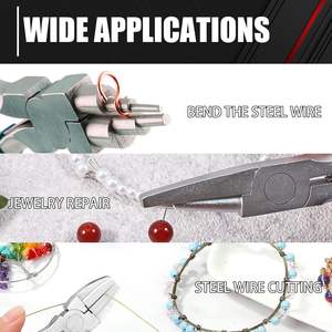 Juego de alicates para microjoyería de acero inoxidable, 3 uds., kit de herramientas para hacer joyas y suministros para elaborar y reparar joyas - Product Image 5
