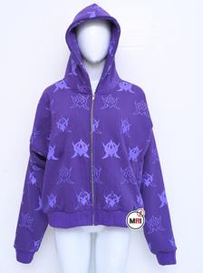 High Quality 100% Cotton Oversized Screen Printed Fleece <b>Hoodie</b> Heavyweight Men <b>Crop</b> <b>Zip</b> <b>Up</b> Unisex Hoodies - Product Image 2