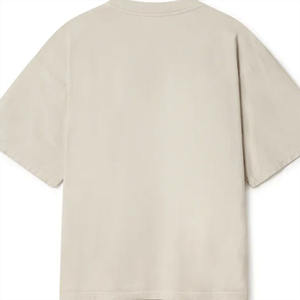 เสื้อยืดพิมพ์ลายตามสั่ง เสื้อยืดผู้ชาย คอหนา ผ้าฝ้าย 100% เสื้อยืดเนื้อหนา ทรงโอเวอร์ไซส์ คอเต่า สำหรับผู้ชาย - Product Image 5