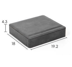 Étui de voyage rectangulaire en cuir PU personnalisé pour montres avec fermeture à cordon, étuis à montres de qualité supérieure - Product Image 4