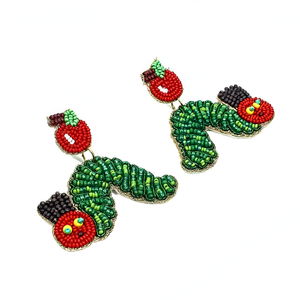 Handmade Luxury <b>Dangle</b> Drop <b>Earrings</b> In Fancy Multicolor Beaded Embroidery For Stylish Women And Girls - Product Image 6