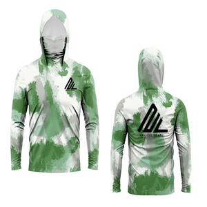 Camiseta de Pesca con Capucha de Poliéster Personalizada Premium, Manga Larga, Protección Solar UPF50, Secado Rápido, Refrigerante, Transpirable, Ligera, Anti-humedad - Product Image 5