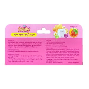 Bebé a niños Limpieza básica química FO'U Pasta de dientes para niños de 6 meses a niños Fresa 50g para uso doméstico - Product Image 4