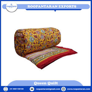 Best Price Queen Size <b>Quilt</b> <b>Bedding</b> Set 100% Organic Cotton Hand Block Printed in Traditional Woodblock Style - Product Image 2