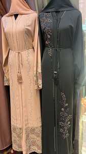 2024 Dubaï Abaya belle couleur noire musulman traditionnel abaya travail à la main caftan traditionnel islamique vêtements pour femmes - Product Image 3
