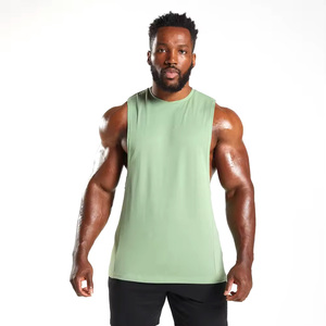 เสื้อกล้ามระบายอากาศสำหรับผู้ชายเสื้อกล้ามสำหรับออกกำลังกายในยิมแห้งเร็วแบบออกแบบได้ตามต้องการ - Product Image 4