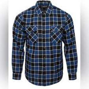 Camisas de franela informales de verano con estampado OEM personalizado para hombre, camisas de franela de algodón de manga larga a cuadros con cuello levantado - Product Image 4