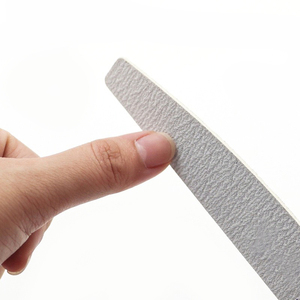 Custom Logo Color High-Grade Half-Moon Zebra <strong>Pattern</strong> Double-Sided Wooden Nail <strong>File</strong> with 100/180 Emery Gray Sand Rubbing Strips - Product Image 3