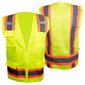 Veste d'hiver décontractée réfléchissante de sécurité d'usine OEM avec poches pour hommes, en coton respirant coupe-vent et écologique, idéale pour le travail en extérieur - Product Image 1