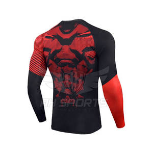 Combinaisons de compression légères pour hommes Slim Fit Combinaisons de compression d'entraînement de couleur unie de haute qualité - Product Image 4