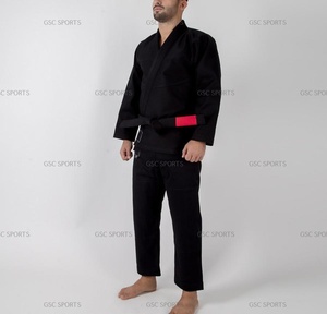 Jiu jitsu gi-kimono brasileño para hombres y mujeres, diseño personalizado, con logotipos personalizados y parches, color negro - Product Image 4