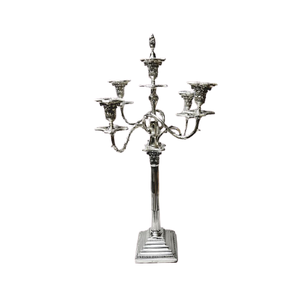 Candelabros de tamaño personalizado de primera calidad, candelabros de Color plateado de aluminio de diseño maravilloso para decoración de boda - Product Image 6