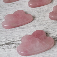 Quartz Rose Naturel Nuage Sculpté Pierre Précieuse Pierre de Cristal Style Feng Shui Reiki Cristal de Guérison Sculpté Nuage Grossiste
