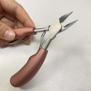 Pince à ongles à lame incurvée à grande ouverture machines-outils d'affûtage pour ongles épais coupe-cuticules pour ongles d'orteil du fournisseur d'ongles - Product Image 3