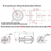Ventilador Eléctrico Canalizado (EDF) de 64MM 4S 3500KV con Correa y 11 Aspas para Modelo de Avión, Motor de Jet