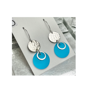 2025 Unique Bronze et laiton chine costume et bijoux de mode en feuille Rectangle fait à la main aquarelle laiton boucles d'oreilles conception - Product Image 1