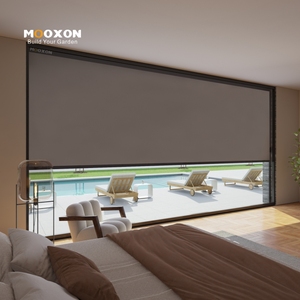 Stores verticales d'<span class=keywords><strong>extérieur</strong></span> de haute qualité, motorisées électriques, écologiques, imperméables, coupe-vent, résistantes aux UV, occultantes pour patio - Product Image 2