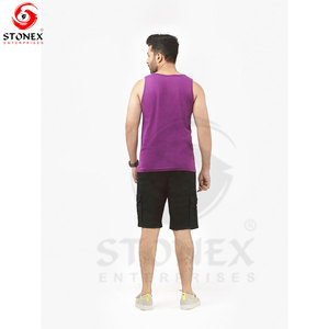 Men Tank <b>Top</b> Sleeveless Gym Workout Shirt Breathable Fitness Activewear for Bodybuilding Running Training and Sports - Product Image 3