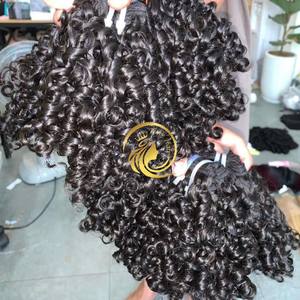 Extensions de cheveux vietnamiens crus vierges toutes couleurs de luxe perruque bouclée vague profonde lâche fermeture de trame droite d'os de vague naturelle - Product Image 1