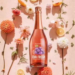 Uva Fresh - Jugo de Uva Roja Espumoso 100% Tempranillo 0.0% ABV - Jugo de Uva Espumoso Español 750ml - Product Image 2