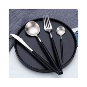 Ensemble de couverts en acier inoxydable doré de haute qualité, ensemble de salle à manger pour hôtel, restaurant, usage hôtelier - Product Image 3