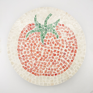 Plateau de service rotatif en nacre, élégant, fabriqué à la main, plateau tournant en incrustation de coquillages pour le thé ou la décoration. - Product Image 2