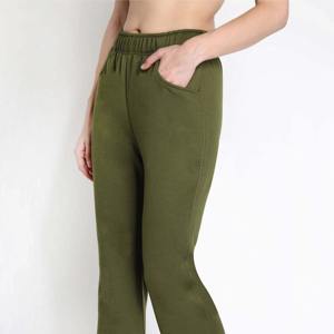 Mallas de Yoga de cintura alta con bolsillo de fitness de moda Nuevo estilo Patrón sólido Medias deportivas Pantalones de cintura elástica para niñas - Product Image 5