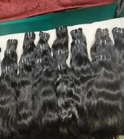 Kualitas tinggi murni halus gelombang lurus ekstensi rambut manusia kualitas terbaik berikat-ikat rambut palsu mesin ganda Gratis