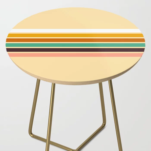 Table basse en bois massif, petite Table basse ronde moderne en pierre de Quartz - Product Image 5