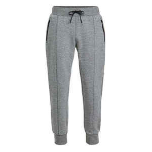 Haute qualité poches zippées poids lourd chiné gris plaine crayon survêtement pantalon taille élastique hommes coton Joggers Hip Hop - Product Image 1