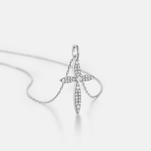 Pendentif en alliage plaqué or de haute qualité, serti de diamants CZ - Product Image 3