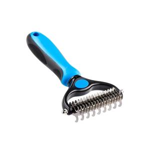In metallo gatto cane toelettatura capelli De-ingombra pettine con manico in plastica