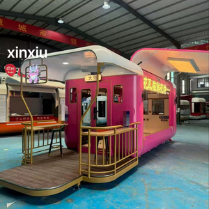 街头食品拖车餐饮食品卡车设备齐全的移动餐厅爆米花特许拖车 - Product Image 5