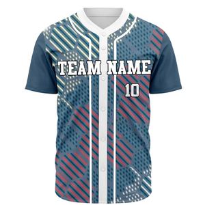 เสื้อเบสบอลแบบซับลิเมชั่นสั่งทำราคาถูกขายดีที่สุด ผ้าโพลีเอสเตอร์ 100% ออกแบบเองได้ตามสั่ง ขนาด OEM แห้งเร็ว - Product Image 1