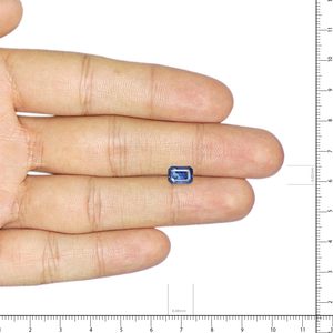 Saphir bleu naturel en forme d'étoile, facetté, 2,16 carats, taille 1,5 mm, traité thermiquement - Product Image 3