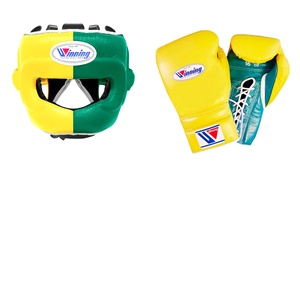 Ensemble de boxe professionnel en cuir, gants de boxe à fermeture auto-agrippante et à lacets, légers et respirants, pour entraînement professionnel. - Product Image 2