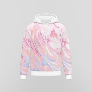 Logotipo personalizado bordado invierno peso pesado algodón polar 460 GSM pulóver Sudadera con capucha cremallera DTG impresión de alta calidad al por mayor - Product Image 4